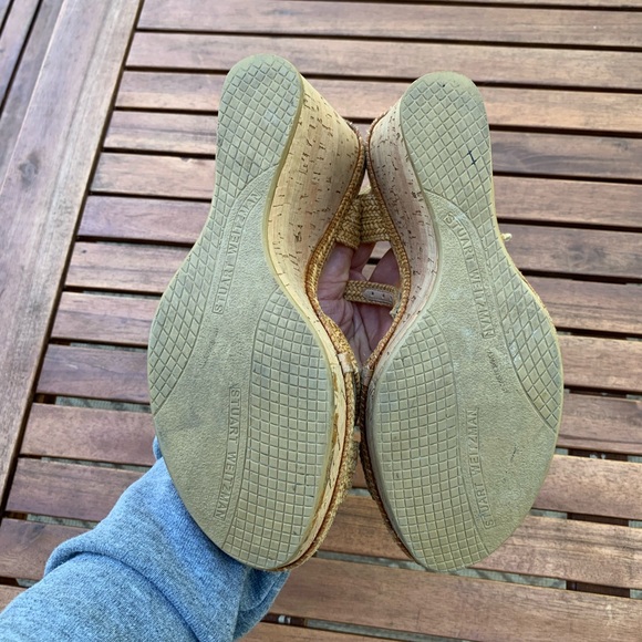 Stuart Weitzman Wedge Sandals 9.5 - Picture 7 of 9